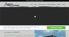 Desktop Screenshot of ericksonmetals.com